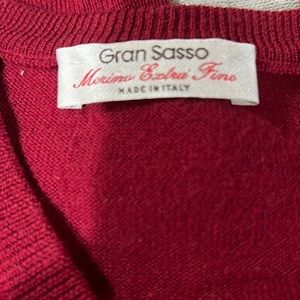 Men's Gran Sasso MERINO EXTRA FINE 58 burgundy sweater